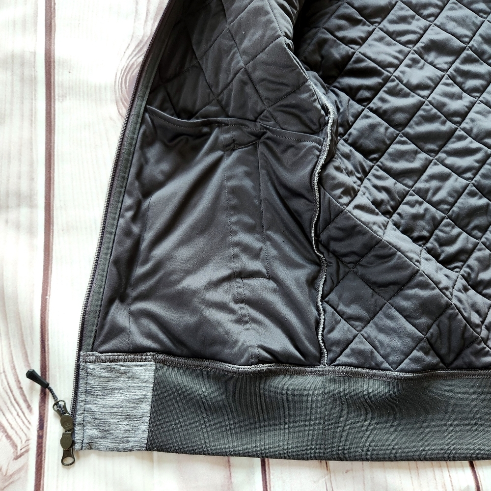 The North Face "Mod Bomber Jacket" Quilted Heather Gray Grey | Women's Size S - Picture 8 of 14